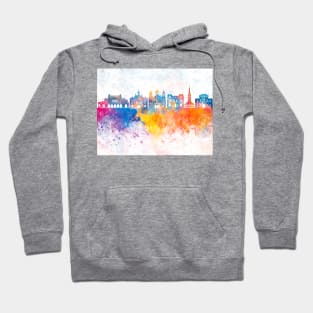 Constanta skyline in watercolor background Hoodie